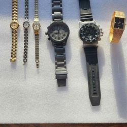 Lot Of 6 WATCHES. NIXON. , BULOVA 