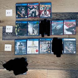 PS 4 Game Lot Factory Sealed
