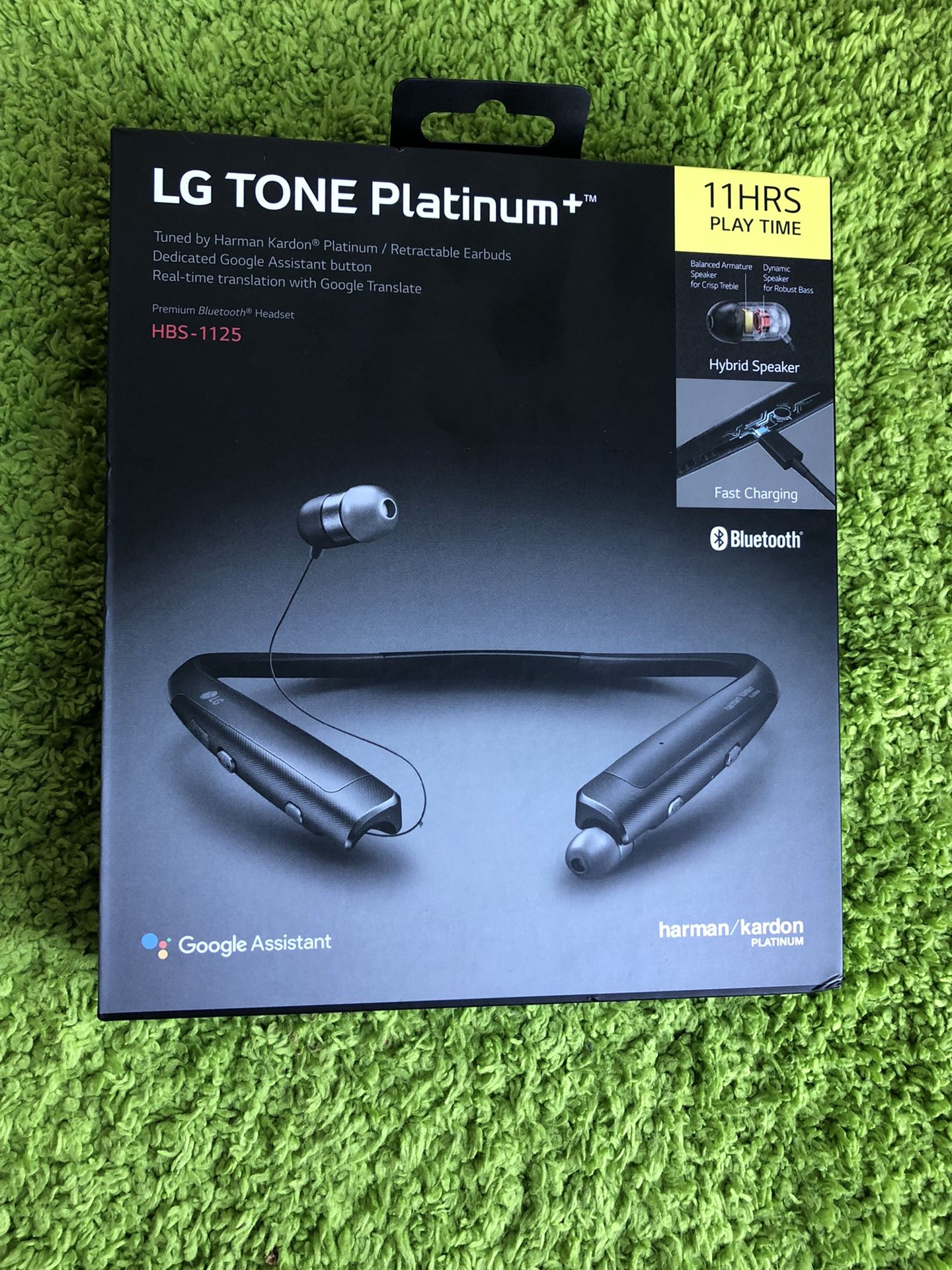 LG - TONE PLATINUM+ Bluetooth Headset - Black