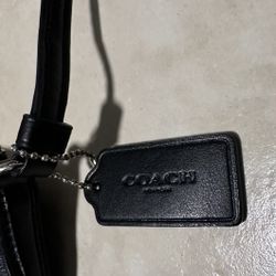 COACH F58316 Slight Corner Thread Black Fashion shoulder Bag