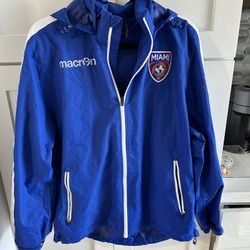 Macron Miami FC Soccer Jersey Jacket Blue MLS Futbol USL Men’s Lge
