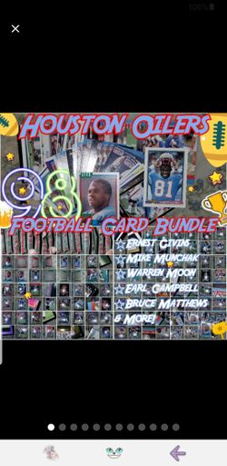 Houston Oilers Football Card Bundle