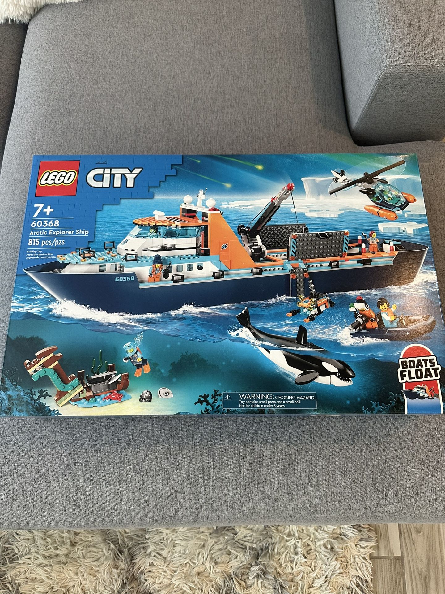 Lego 60368 Lego Exploration Boat LEGO City Arctic Explorer Ship 60368  Building Toy Set (815 Pieces)