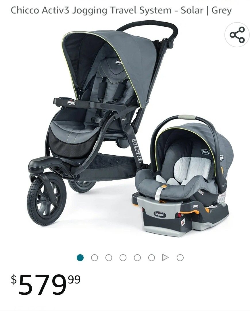 Chicco Active 3 Jogging System. Stroller Carseat