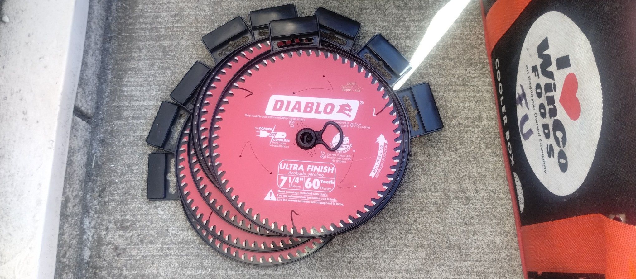 9 Diablo Ultimate Finish 7 1/4" Skill Saw Blades