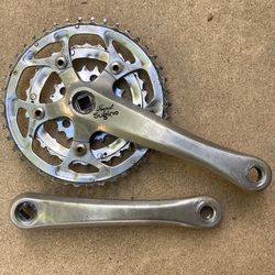 Vintage Sugino triple crankset