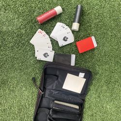 Poker Kit Set With 2 Decks & Chips (new)