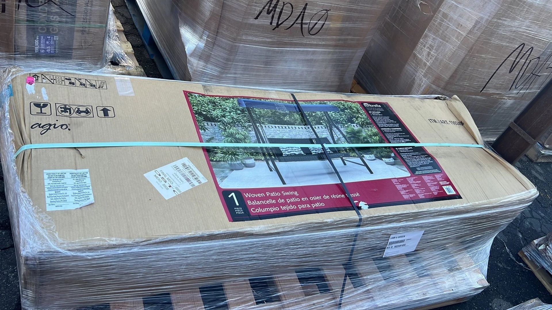 Cameron Woven Patio Swing with Canopy for Sale in Long Beach, CA OfferUp