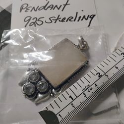 Rose Quartz 925 Sterling Pendant