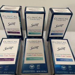 Clinical Secret  deodorant $6 Each