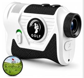 1200Y Magnetic Golf Range Finder w slope switch,7X Optics, Flag Lock Vibration, USB-C Rechargeable, 600mAh Battery, IP54 Water Resistant, tournament m