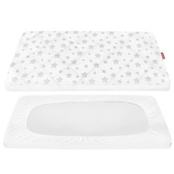 Pack And Play Sheet Quilted, Breathable Thick Playpen Cover 39"×27"×5"