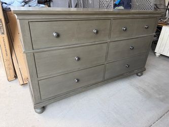 Aspen Homes Solid Wood Gray Dresser
