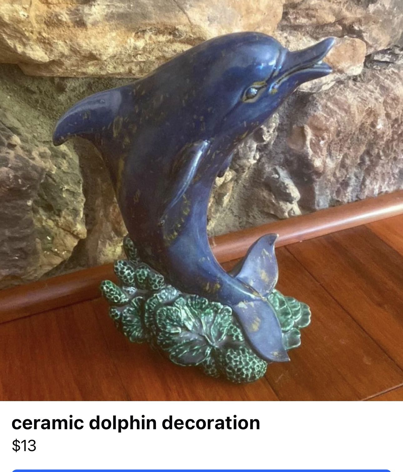 Ceramic Dolphin Decor 