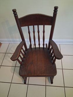 Childs Brown Rocking Chair