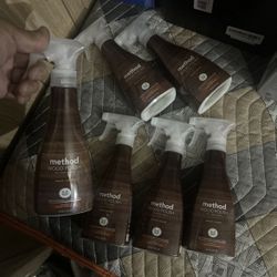 Wood Polish Almond 14 Oz Pack of 6 Method Surfaces Furniture Cabinets Ounces Che