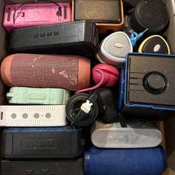 Lot of Bluetooth Speakers – 15+ Pieces – AS-IS / Untested 