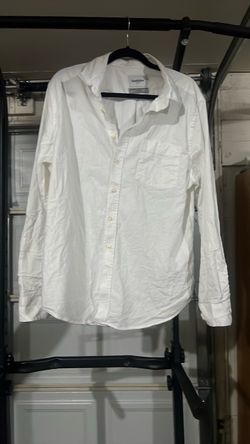 White Button-Down Long Sleeve Shirt
