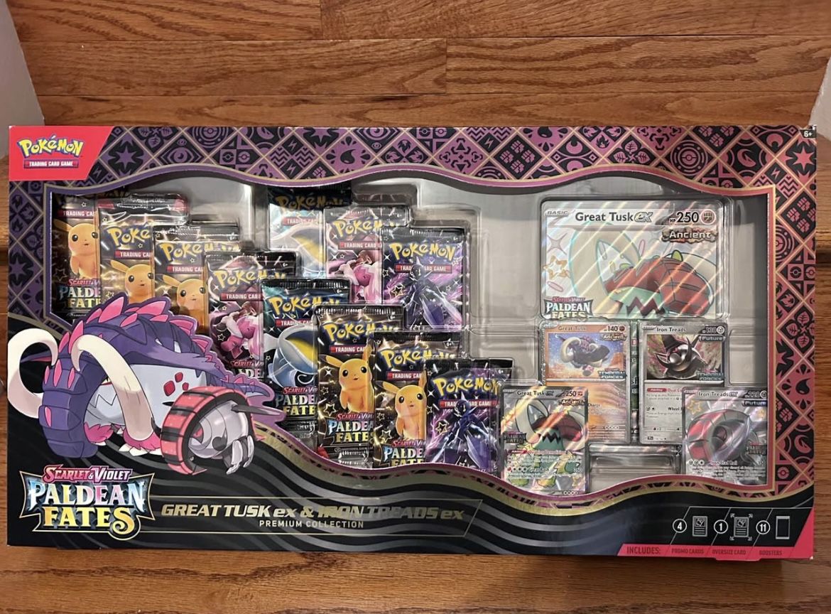 Paldean Fates Great Tusk Iron Threads Ex Premium Collection