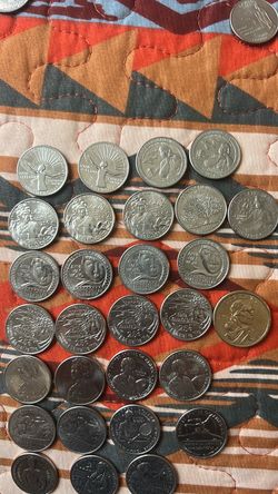 Rare women coin collection.