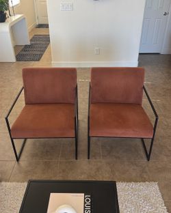 2 Accent Chairs Mid century Modern