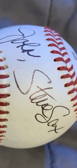Signed  “ Steve Sax “ baseball 