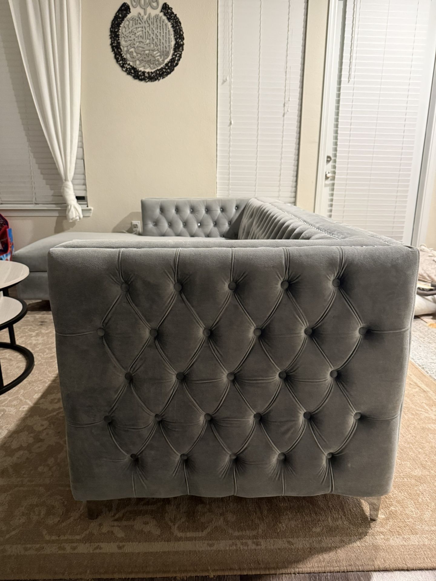 Grey sectional