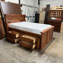 Full captains bed $349