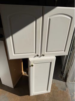 White cabinets