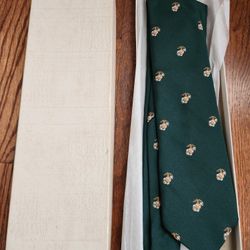 Vintage Marine Corps Association Green Neck Tie