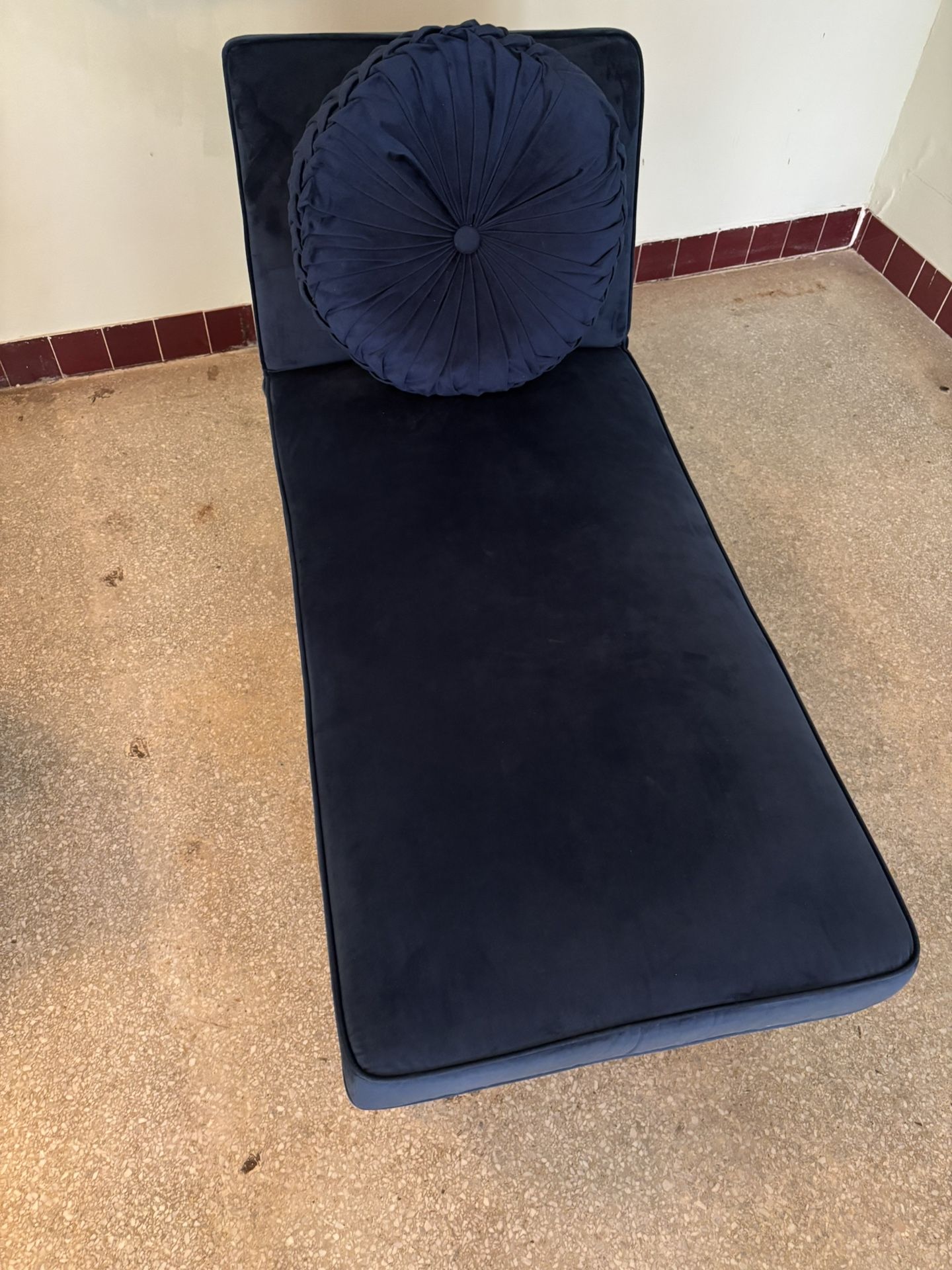 West Elm Blue Recliner Chair Sleeper