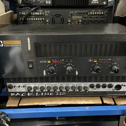 QSC a42 power amplifier tested turns on Vintage Old Style Heavy Duty 