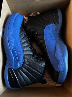 Air Jordan 12 Retro Black Game Royal size 10.5