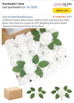 Fake White Flowers