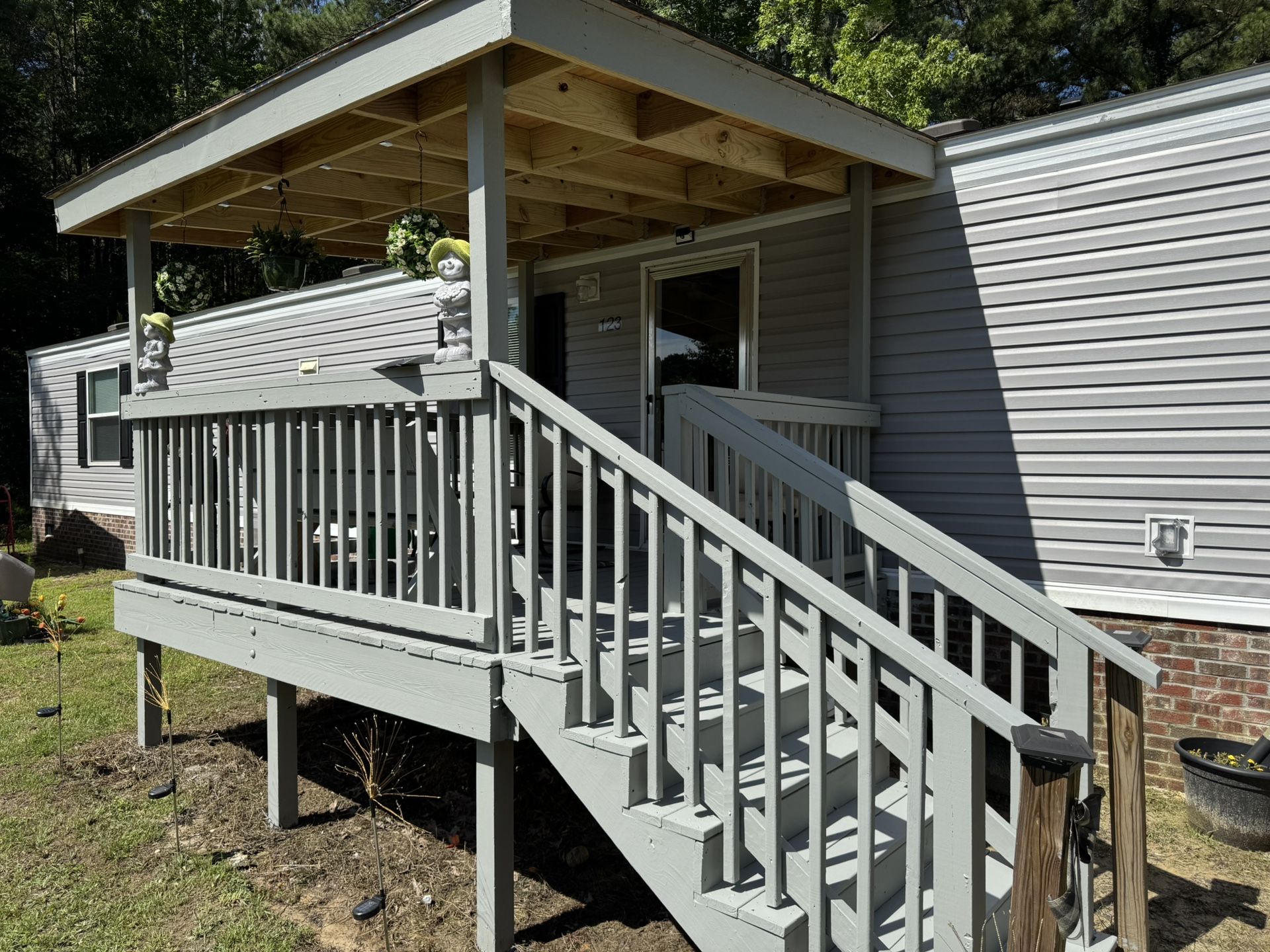 Deck Porch Fence Staining