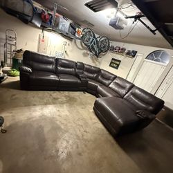 Leather Sectional 