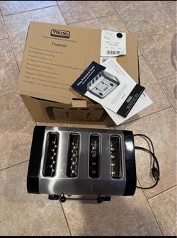 VIKING STAINLESS STEEL 4 SLICE PROFESSIONAL TOASTER VT(contact info removed) WATT