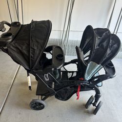 Baby Trend Sit N Stand Multi Use Easy Fold Double Stroller 
