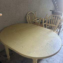 Table and chairs