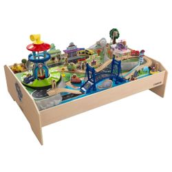 PAW Patrol Adventure Bay Wooden Play Table with 73 Accessories for Toddlers, New in Box