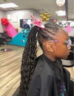Braided ponytail