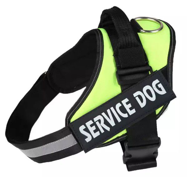 Service Dog Harness Green Vest