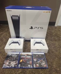 Brand New Console Disc Version 3 Games + 2 Controller Bundle