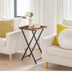 Portable sofa side table