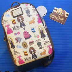 Loungefly Harry Potter Luna Lovegood Hermione Mini Backpack and Matching Cardholder - NWT  