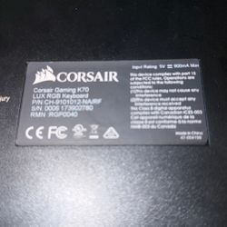 Corsair K70 Key Board