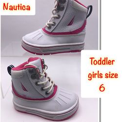 Nautica Toddler Girls Winter, rain & Snow-boots gently preowned