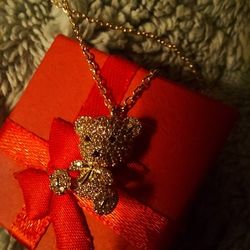 Pave Teddy BEAR Pendant/Necklaces.  $12 EA. OR BOTH for $20.