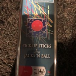 Pick Up Sticks And Metal Jacks And Ball