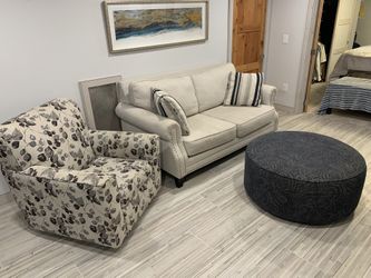 Living Room Set (Sofa, Chair & Ottoman)